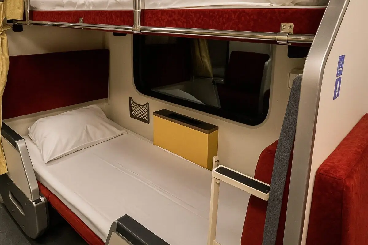 Couchette du bas train bangkok chiang mai